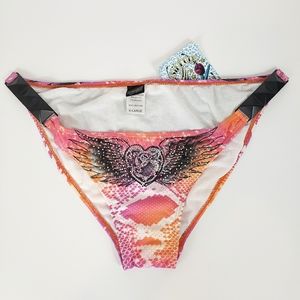 Sinful by Affliction angel wings bikini bottom